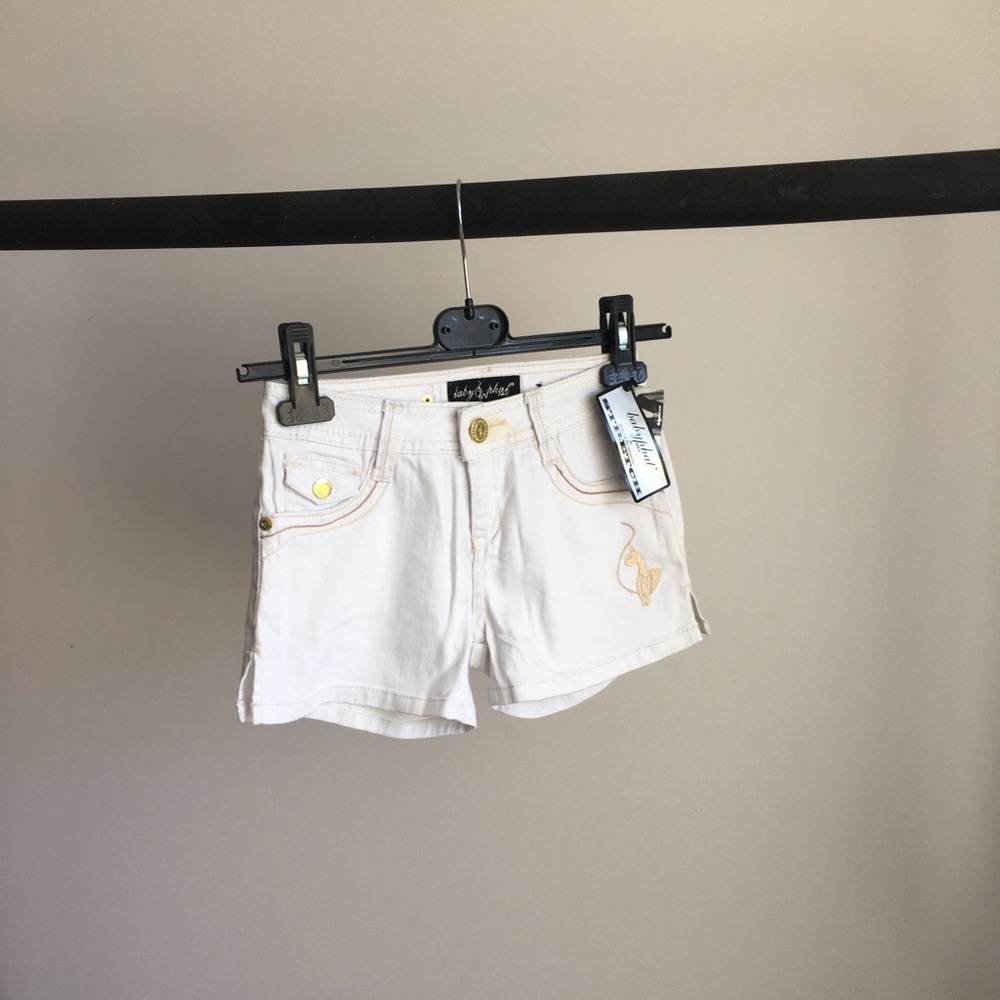 BABY PHAT Girlz White Denim Shorts